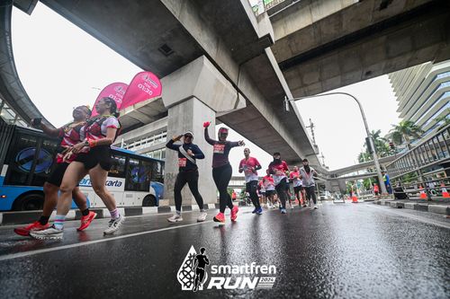Race photo from Smartfren Run 2024