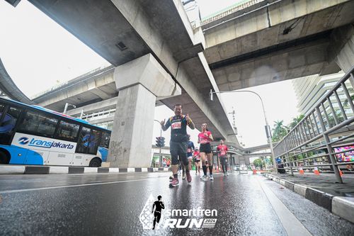 Race photo from Smartfren Run 2024