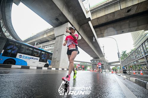 Race photo from Smartfren Run 2024