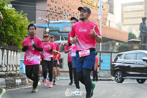 Race photo from Smartfren Run 2025 