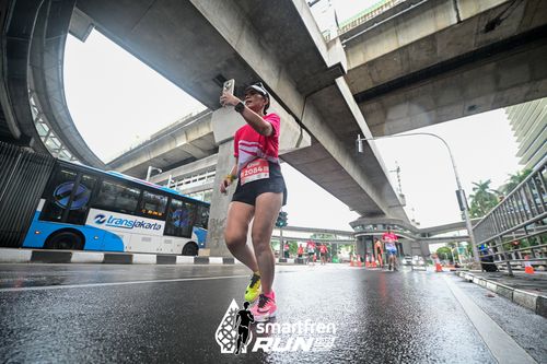 Race photo from Smartfren Run 2024