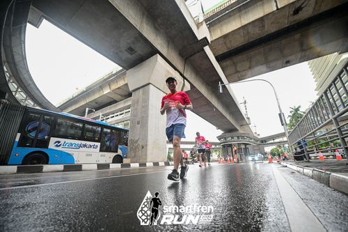 Race photo from Smartfren Run 2024