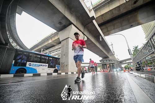 Race photo from Smartfren Run 2024
