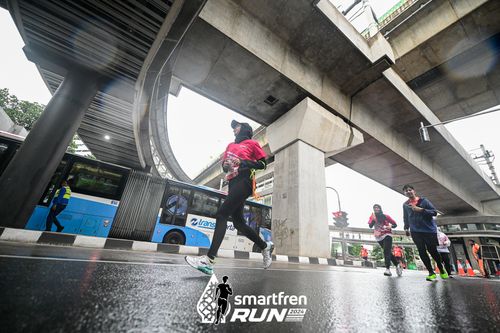 Race photo from Smartfren Run 2024