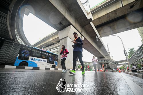 Race photo from Smartfren Run 2024