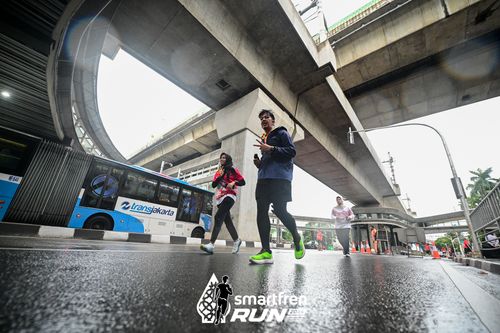 Race photo from Smartfren Run 2024