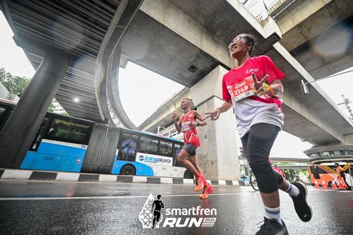 Race photo from Smartfren Run 2024