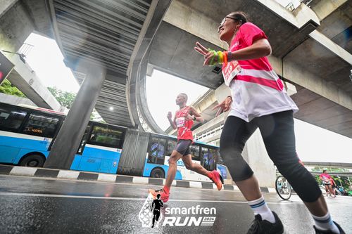 Race photo from Smartfren Run 2024
