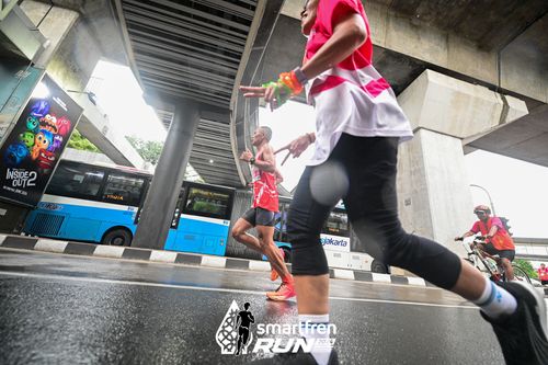 Race photo from Smartfren Run 2024