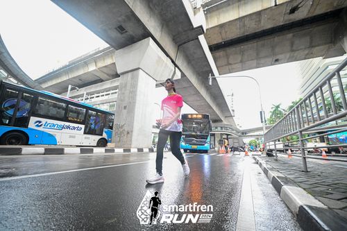 Race photo from Smartfren Run 2024
