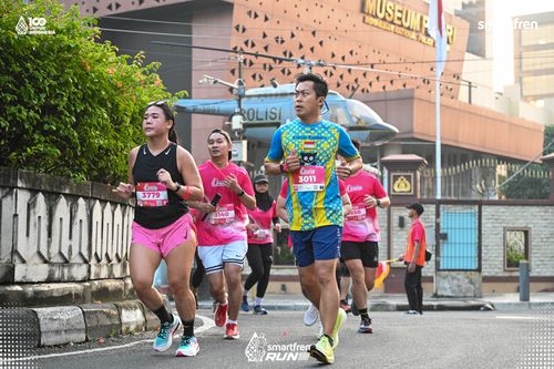 Race photo from Smartfren Run 2025 