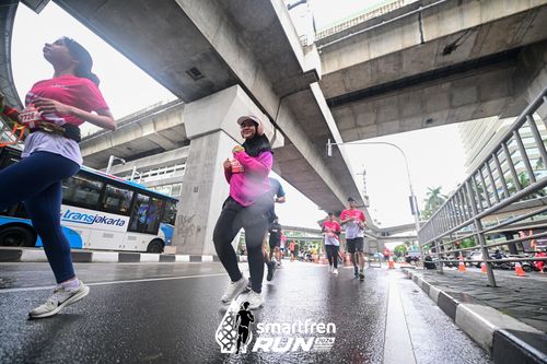 Race photo from Smartfren Run 2024