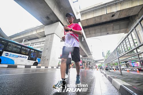 Race photo from Smartfren Run 2024
