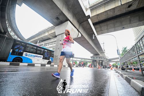 Race photo from Smartfren Run 2024
