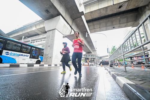 Race photo from Smartfren Run 2024