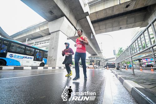 Race photo from Smartfren Run 2024