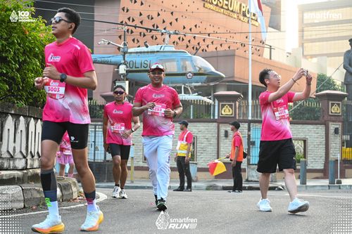 Race photo from Smartfren Run 2025 