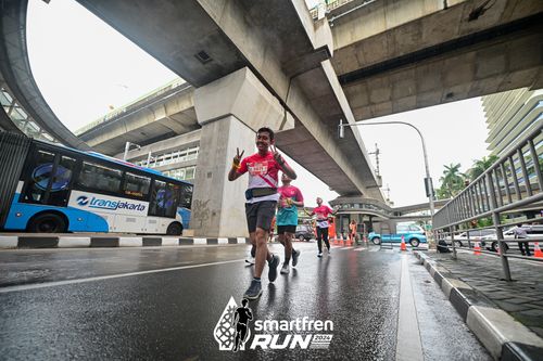 Race photo from Smartfren Run 2024