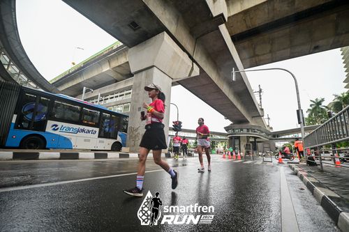 Race photo from Smartfren Run 2024