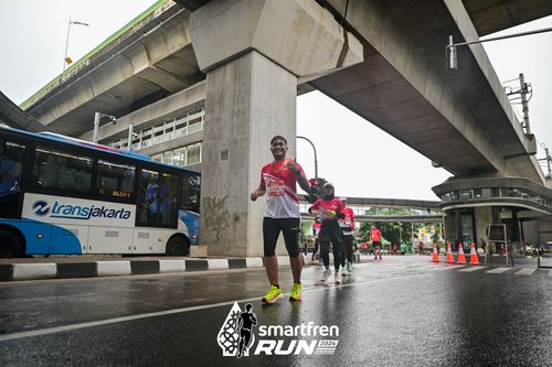 Race photo from Smartfren Run 2024
