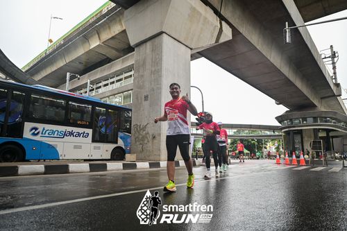 Race photo from Smartfren Run 2024
