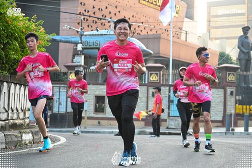 Race photo from Smartfren Run 2025 