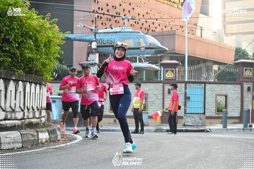 Race photo from Smartfren Run 2025 