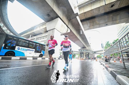 Race photo from Smartfren Run 2024