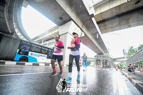 Race photo from Smartfren Run 2024
