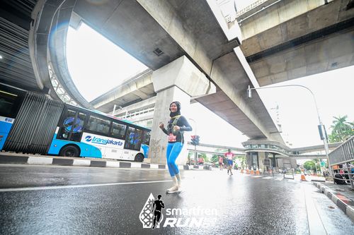 Race photo from Smartfren Run 2024