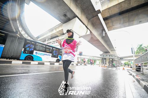 Race photo from Smartfren Run 2024
