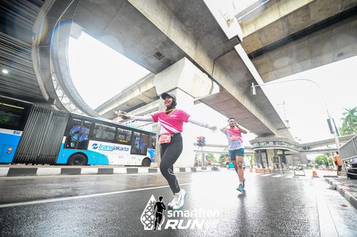 Race photo from Smartfren Run 2024