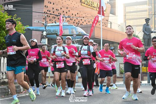 Race photo from Smartfren Run 2025 