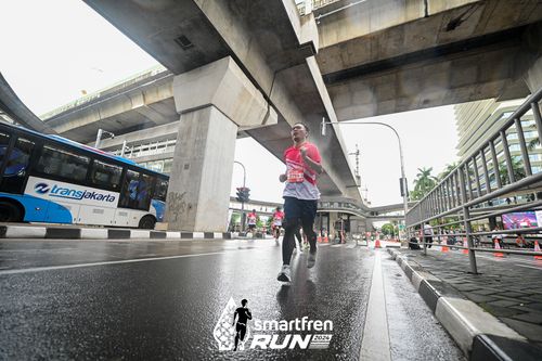Race photo from Smartfren Run 2024