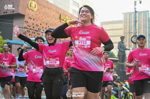 Race photo from Smartfren Run 2025 