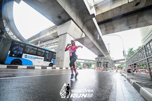 Race photo from Smartfren Run 2024