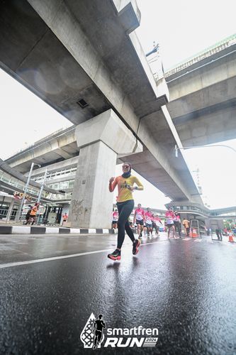 Race photo from Smartfren Run 2024