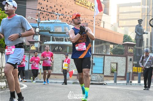 Race photo from Smartfren Run 2025 