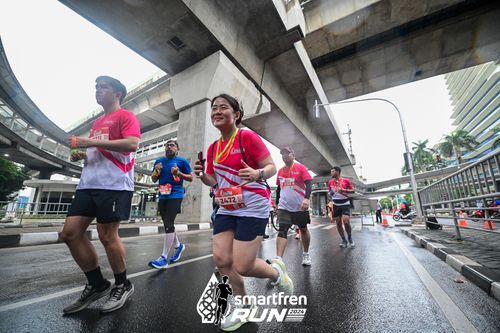 Race photo from Smartfren Run 2024