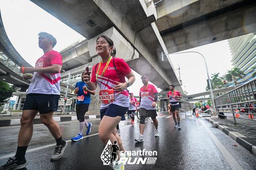 Race photo from Smartfren Run 2024