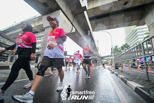 Race photo from Smartfren Run 2024