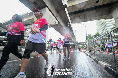 Race photo from Smartfren Run 2024