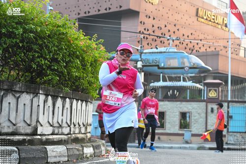 Race photo from Smartfren Run 2025 
