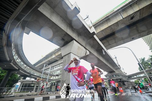 Race photo from Smartfren Run 2024