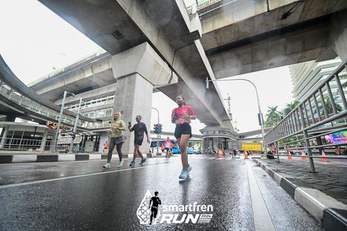 Race photo from Smartfren Run 2024