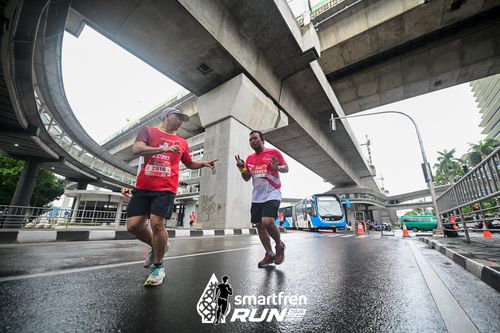 Race photo from Smartfren Run 2024