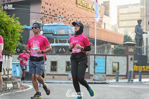 Race photo from Smartfren Run 2025 