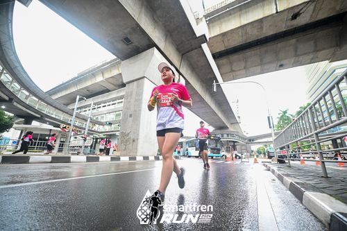 Race photo from Smartfren Run 2024
