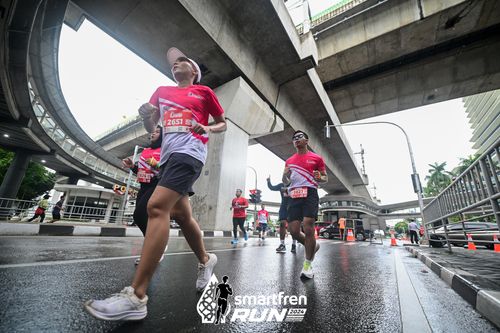 Race photo from Smartfren Run 2024