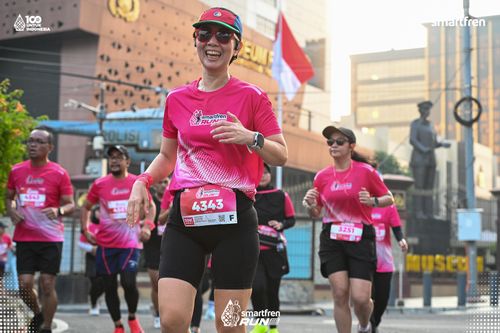 Race photo from Smartfren Run 2025 